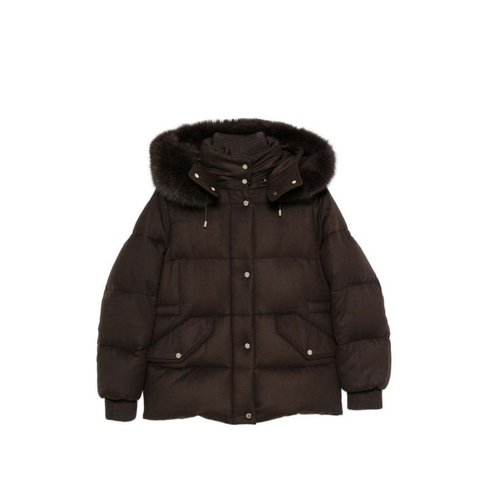Moorer Brown Jackets - Puffer Jackets Women